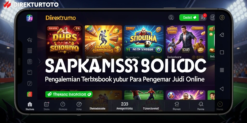 Tampilan utama DIREKTURTOTO dengan opsi taruhan olahraga yang lengkap.