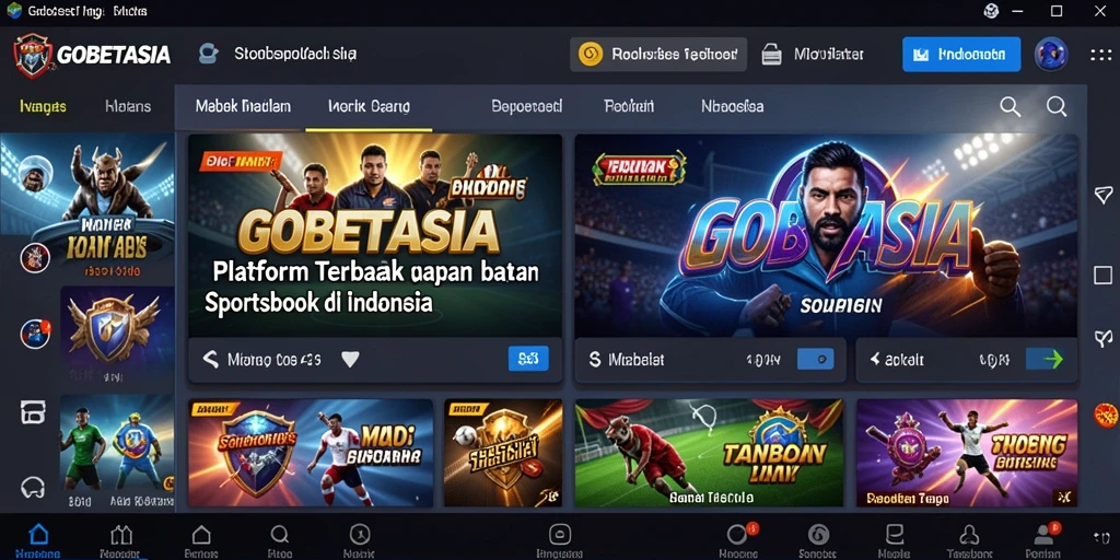 Tampilan menarik dari gameplay Sportsbook GOBETASIA yang dinamis.