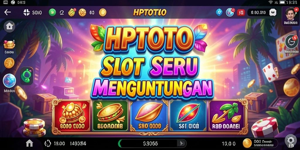 Screenshot gameplay HPTOTO dengan grafis slot yang memukau.