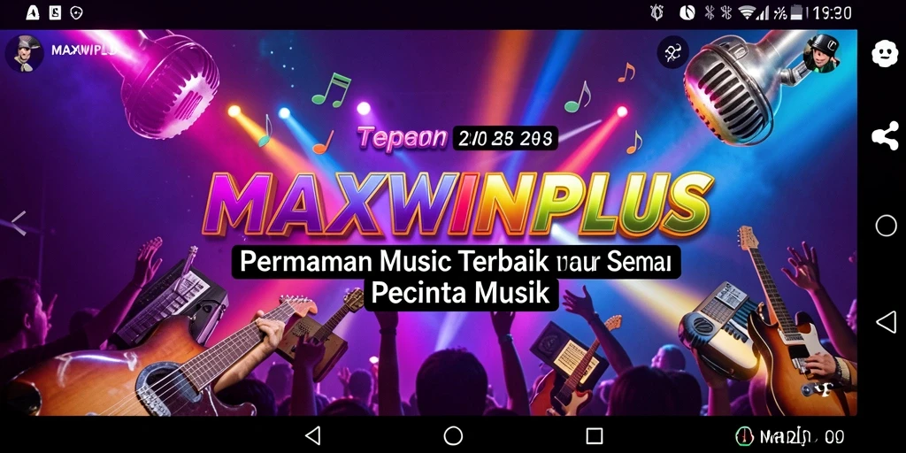 Tampilan gameplay seru dalam MAXWINPLUS yang menampilkan berbagai tantangan musik.