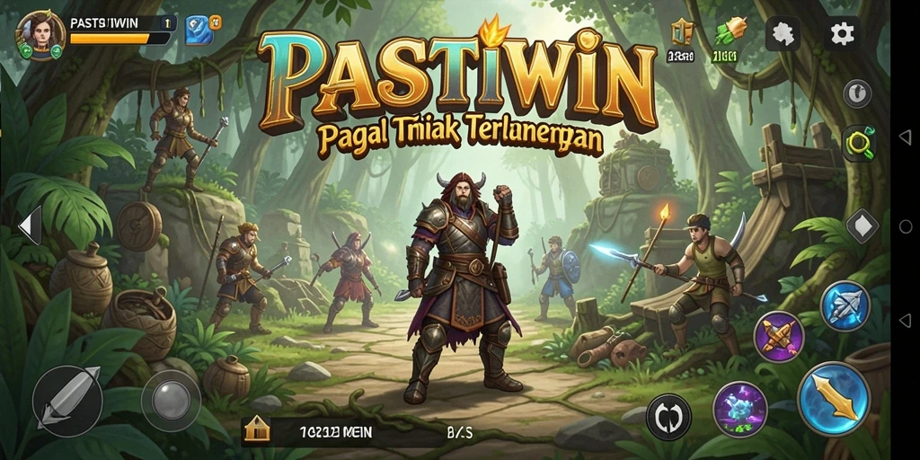Tampilan gameplay PASTIWIN dengan eksplorasi yang mendalam.