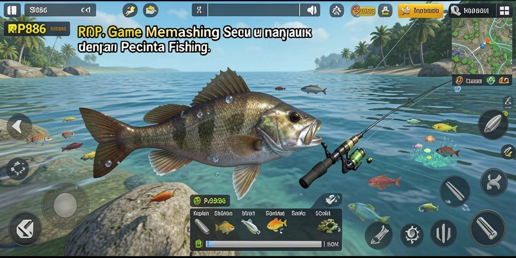 Gameplay seru RP886 dengan aksi memancing yang mendebarkan.
