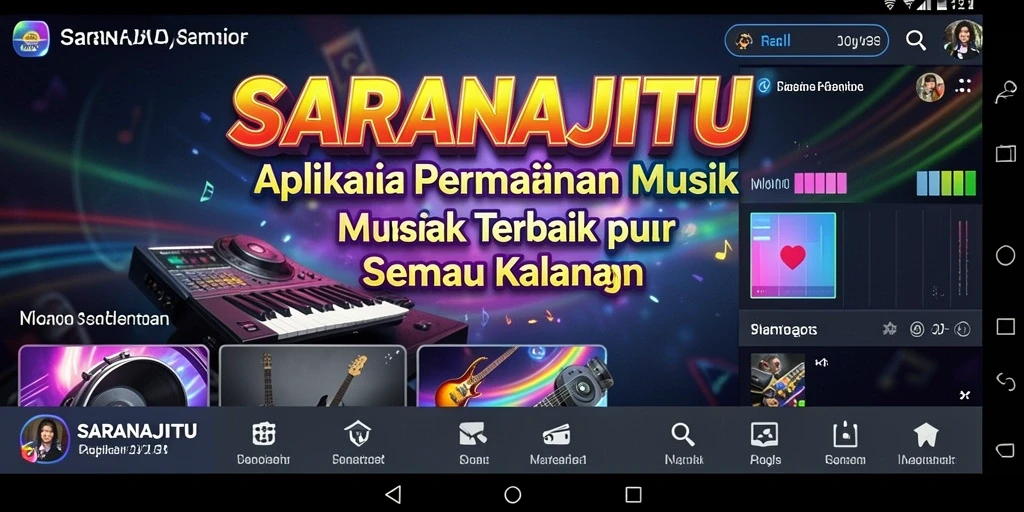 Tampilan gameplay SARANAJITU yang interaktif dan menyenangkan.